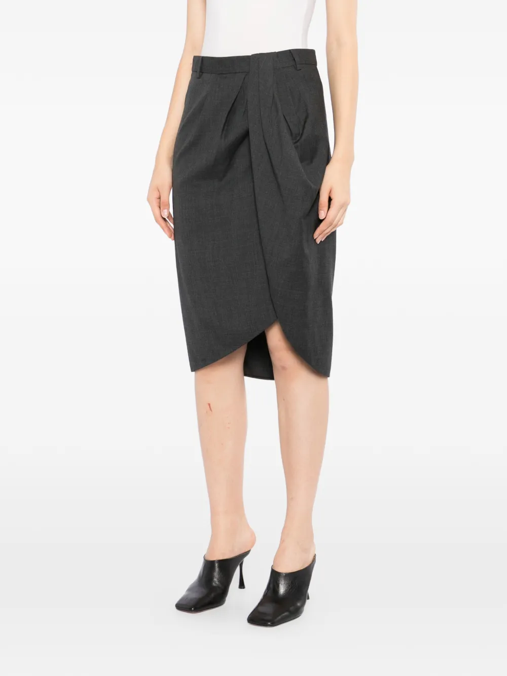 JNBY Asymmetrische midi-rok Grijs