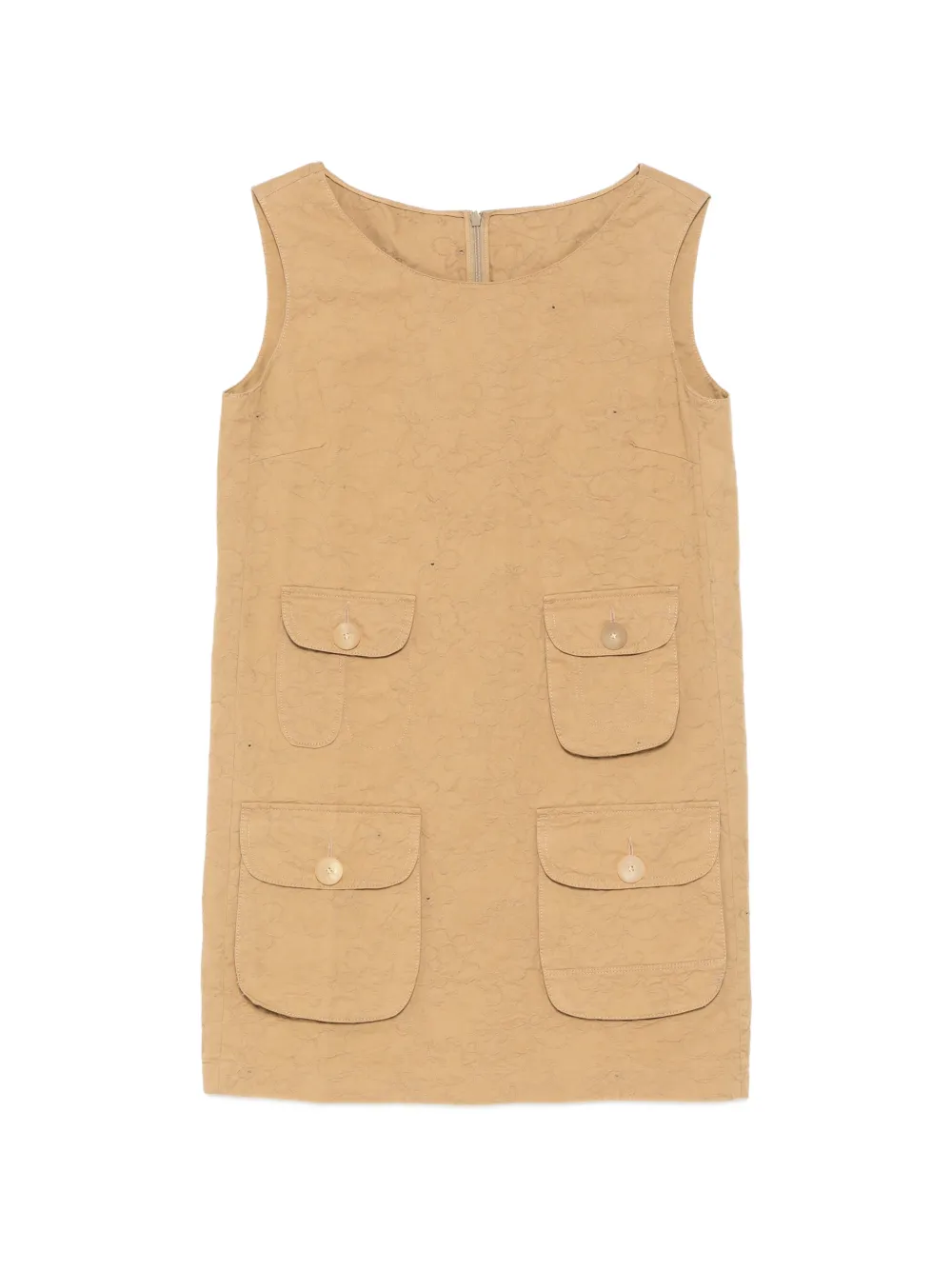 JNBY floral-embroidered utility dress - Marrone