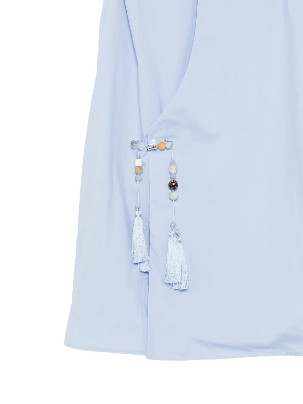 JNBY Top verfraaid met kralen en kwastje Blauw
