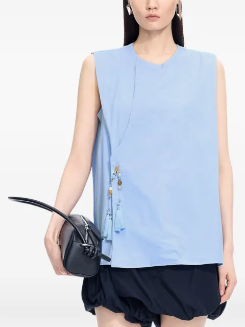 JNBY bead-embellished tassel-detail top