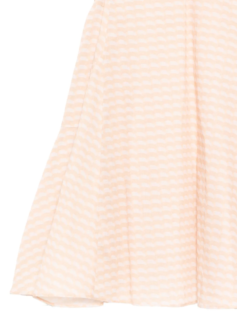jnby by JNBY Mouwloze jurk met afwerking Beige