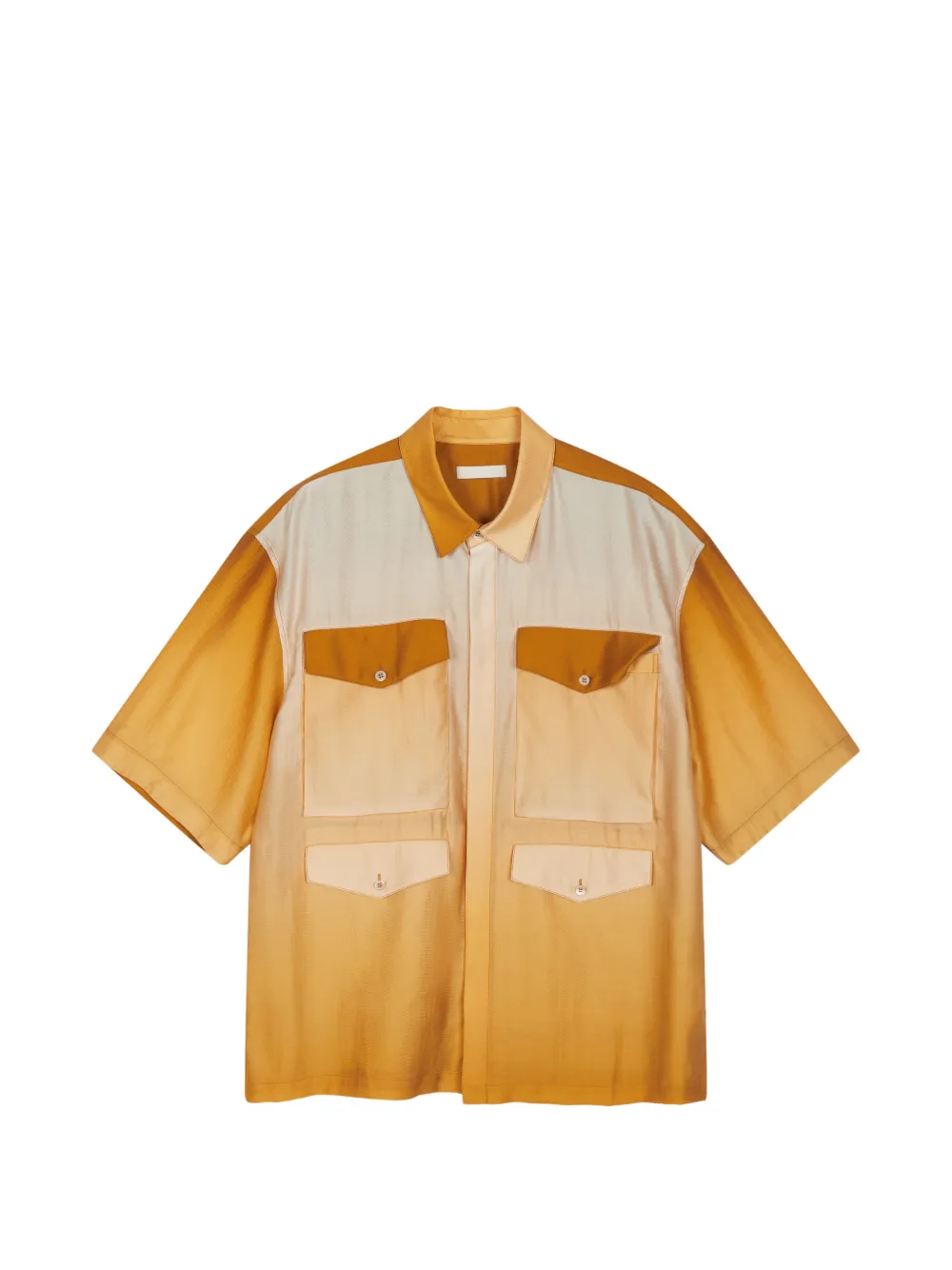 CROQUIS gradient-effect shirt - Gelb