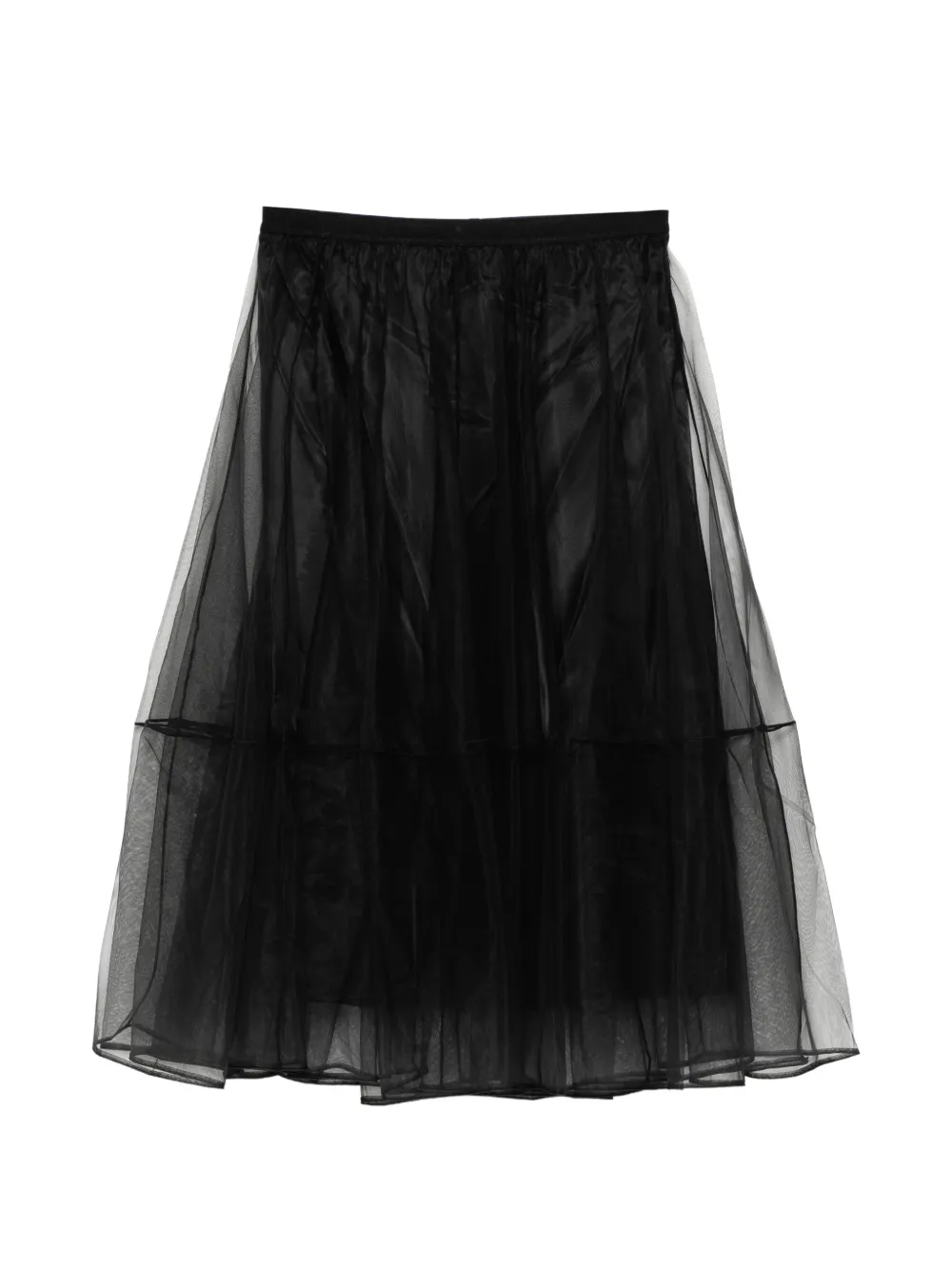 JNBY tulle A-line skirt - Nero