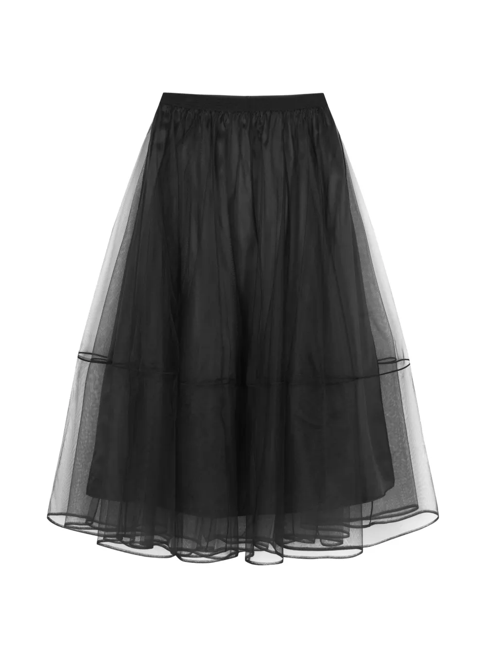 JNBY tulle A-line skirt - Nero