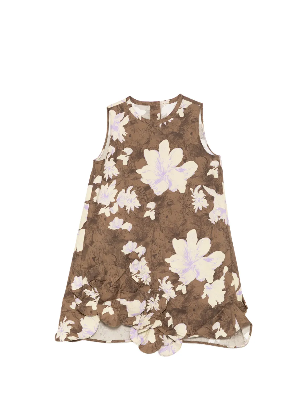 Jnby by JNBY Jurk met bloe print Bruin