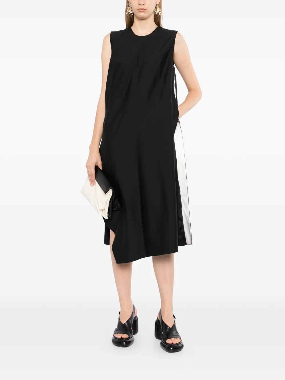 JNBY Mouwloze oversized jurk Zwart
