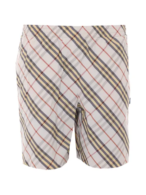 Burberry check drawstring shorts