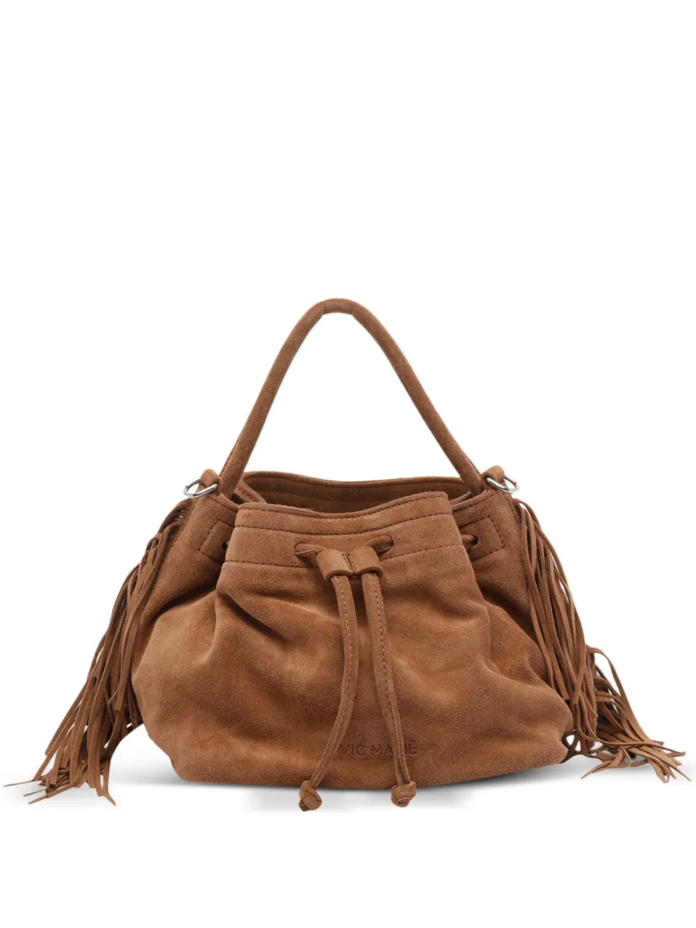 Vic Matie Sense fringed tote bag - Marrone