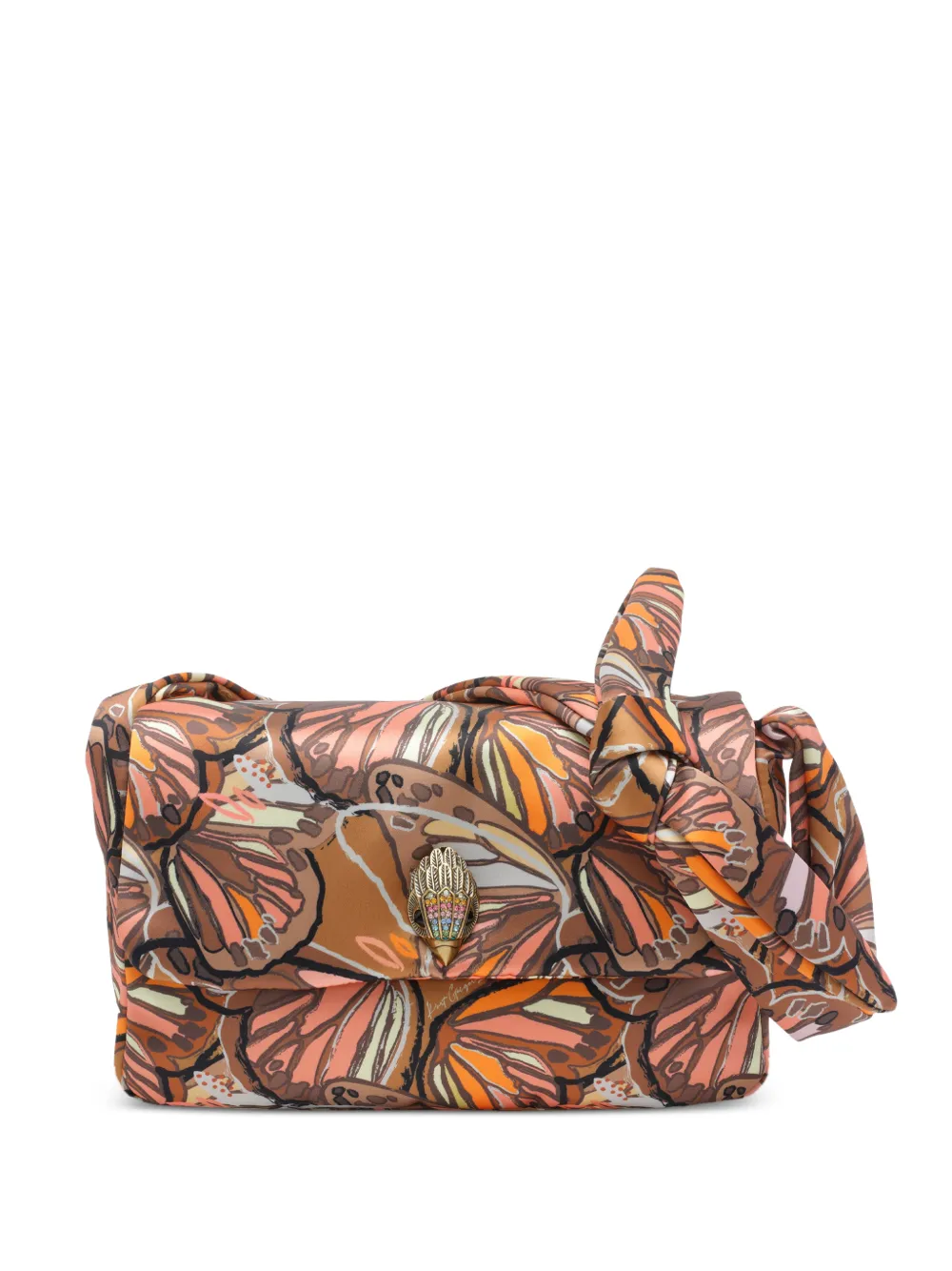 Kurt Geiger London Kensington Knot butterfly-print shoulder bag - Marrone
