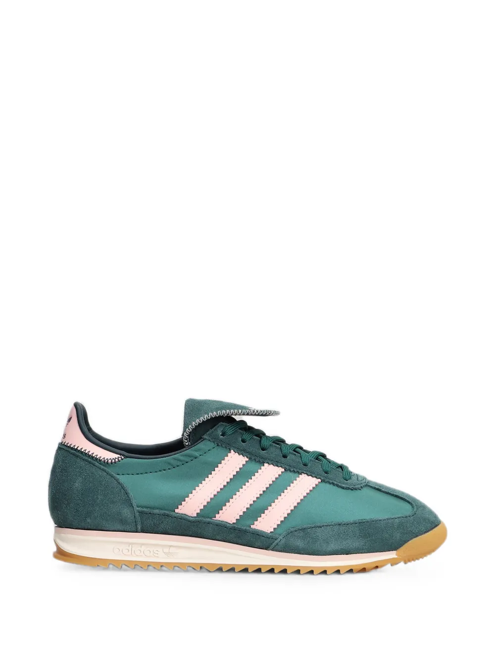 adidas Sl 72 suede-trim panelled sneakers - Grün