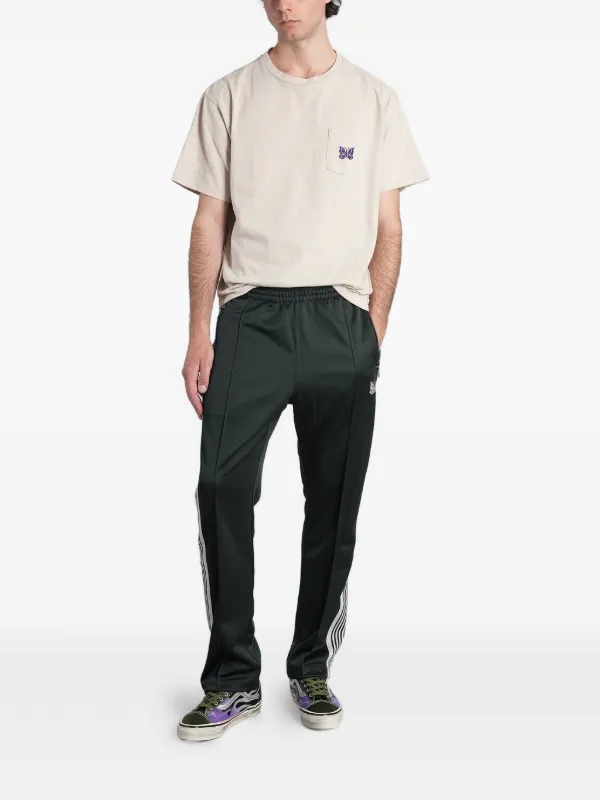 Needles side-stripe Track Pants | グリーン | FARFETCH JP