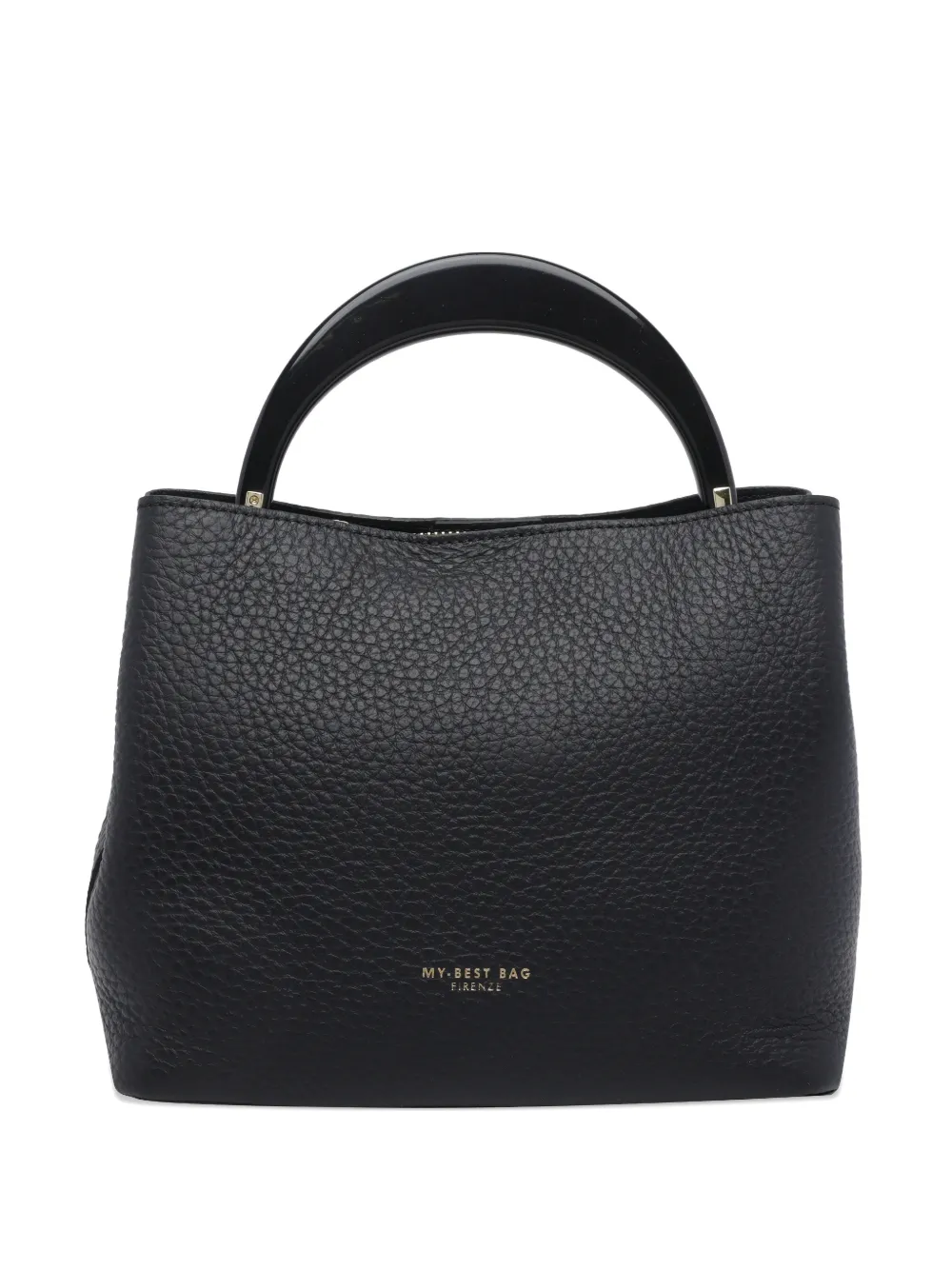 MY BEST BAG Firenze grained leather clutch bag - Nero