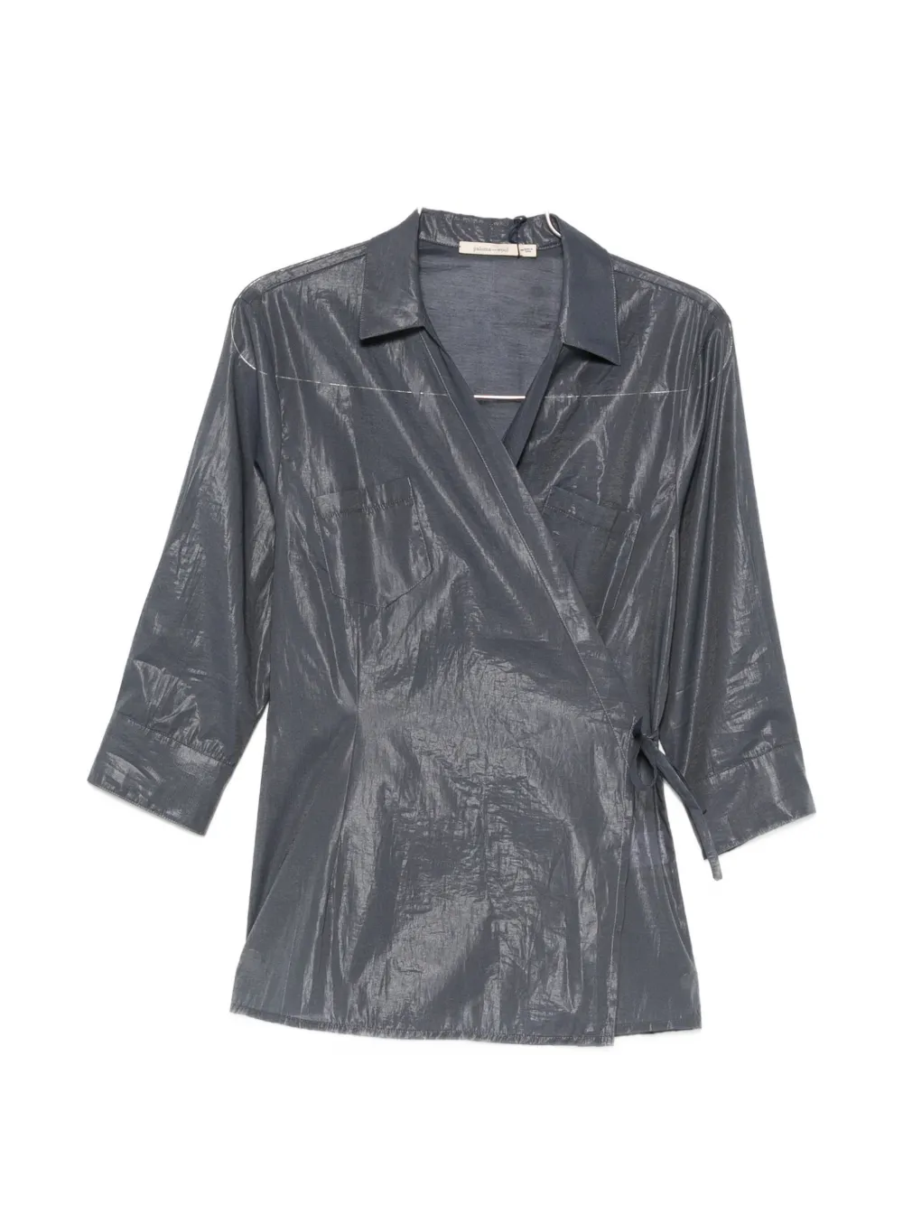 Paloma Wool Ricer Wrap-style Shirt In Blue