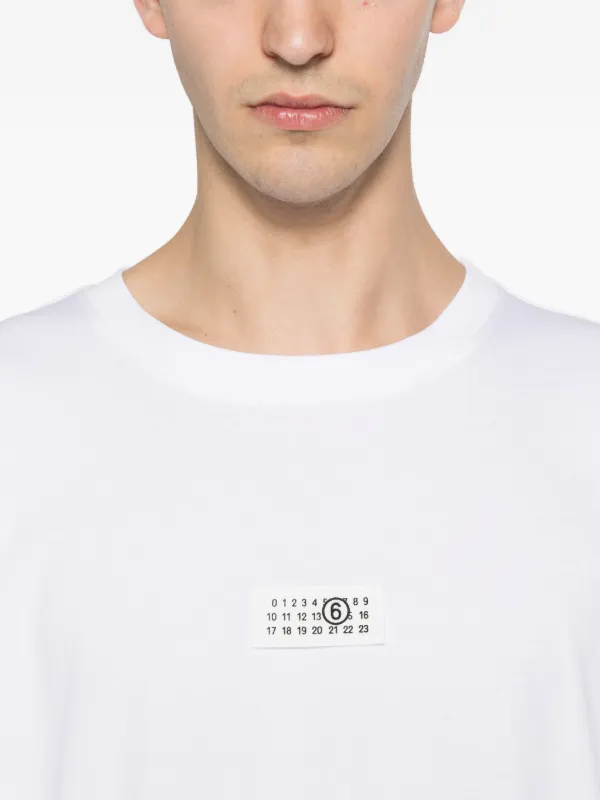 MM6 Maison Margiela ロゴ Tシャツ | ホワイト | FARFETCH JP