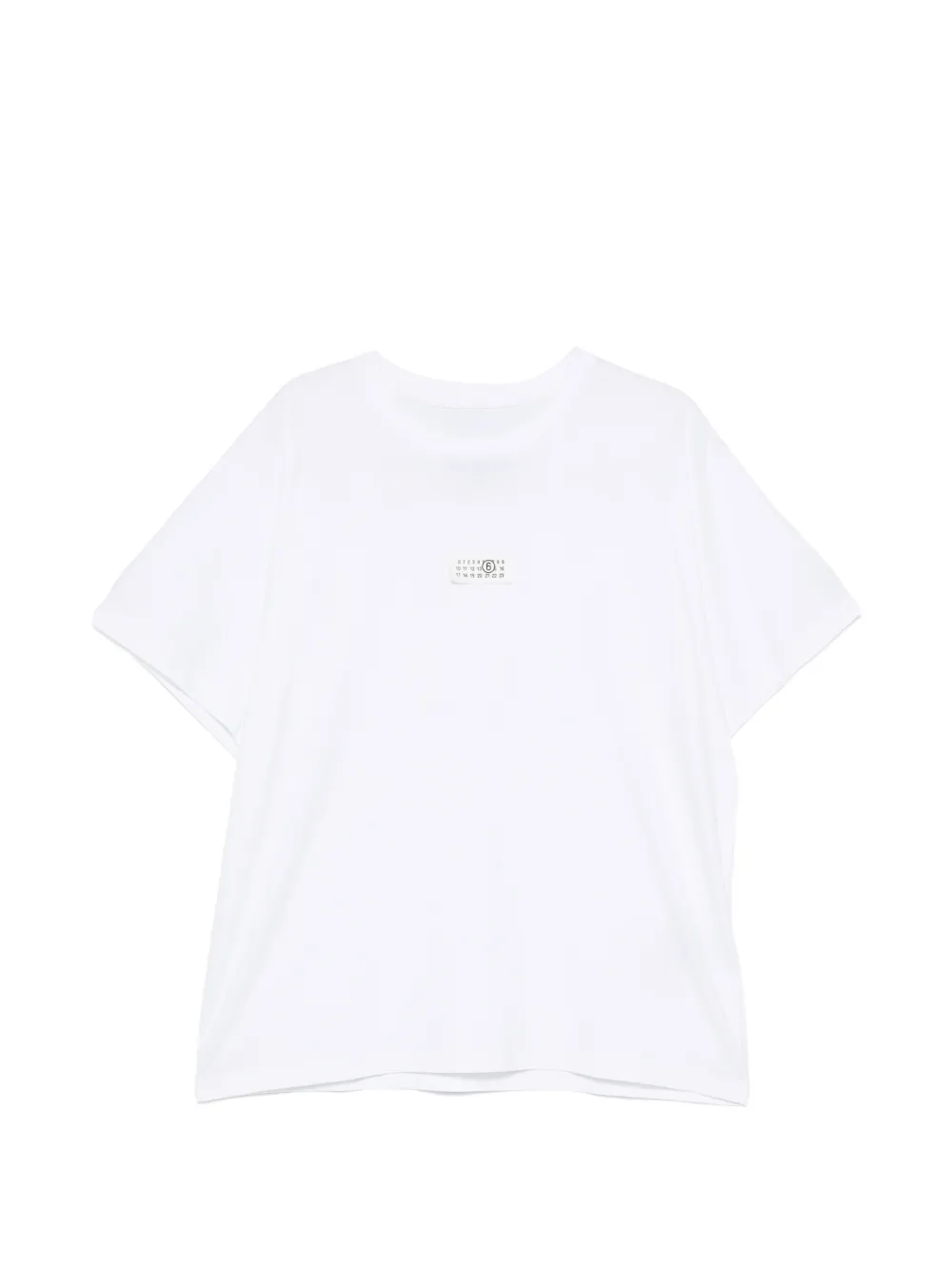 MM6 Maison Margiela logo-patch T-shirt - Bianco