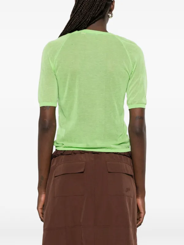 Paloma Wool Nice button-up raglan-sleeve Top | Green | FARFETCH