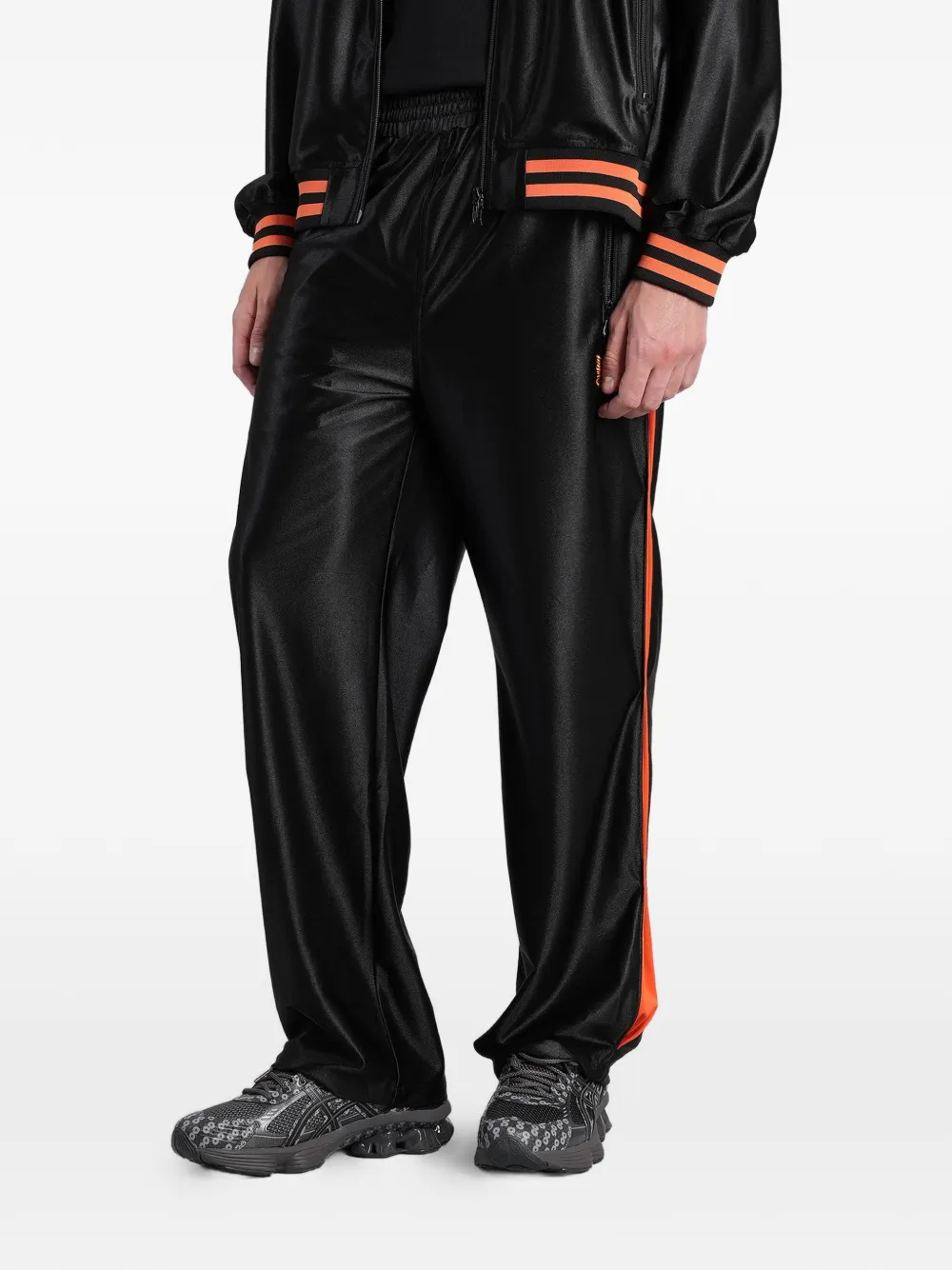Needles Trainingsbroek met zijstreep Zwart