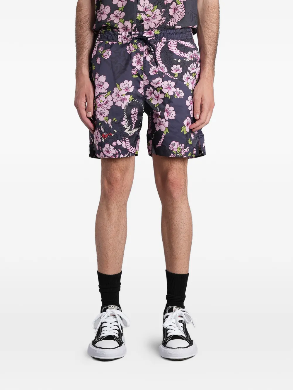 Maharishi Sakura Serenity swim shorts - Blu