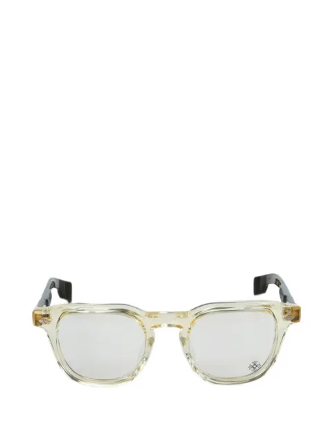 Chrome Hearts tortoiseshell-effect square-frame glasses