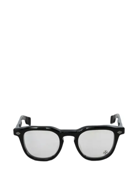 Chrome Hearts logo-plaque square-frame glasses