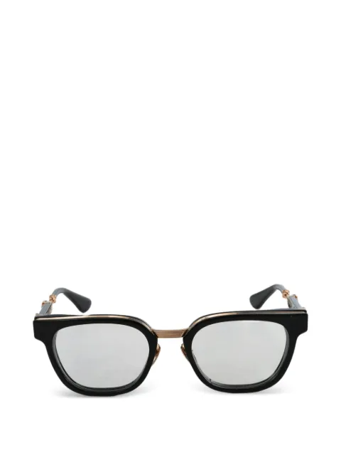 Chrome Hearts cross-embellished square-frame glasses