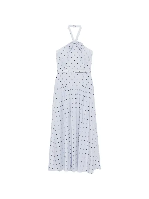 Alessandra Rich polka-dot halter-neck midi dress