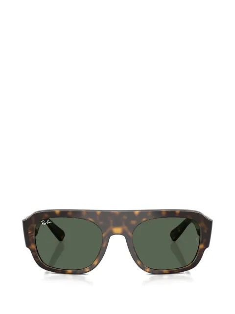 Ray-Ban tortoiseshell-effect rectangle-frame sunglasses