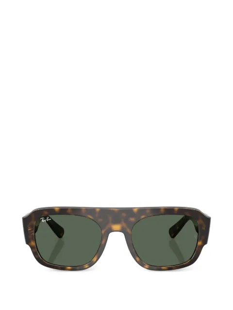 Ray-Ban tortoiseshell-effect rectangle-frame sunglasses