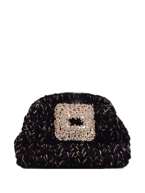 Gedebe jewel-buckle clutch bag