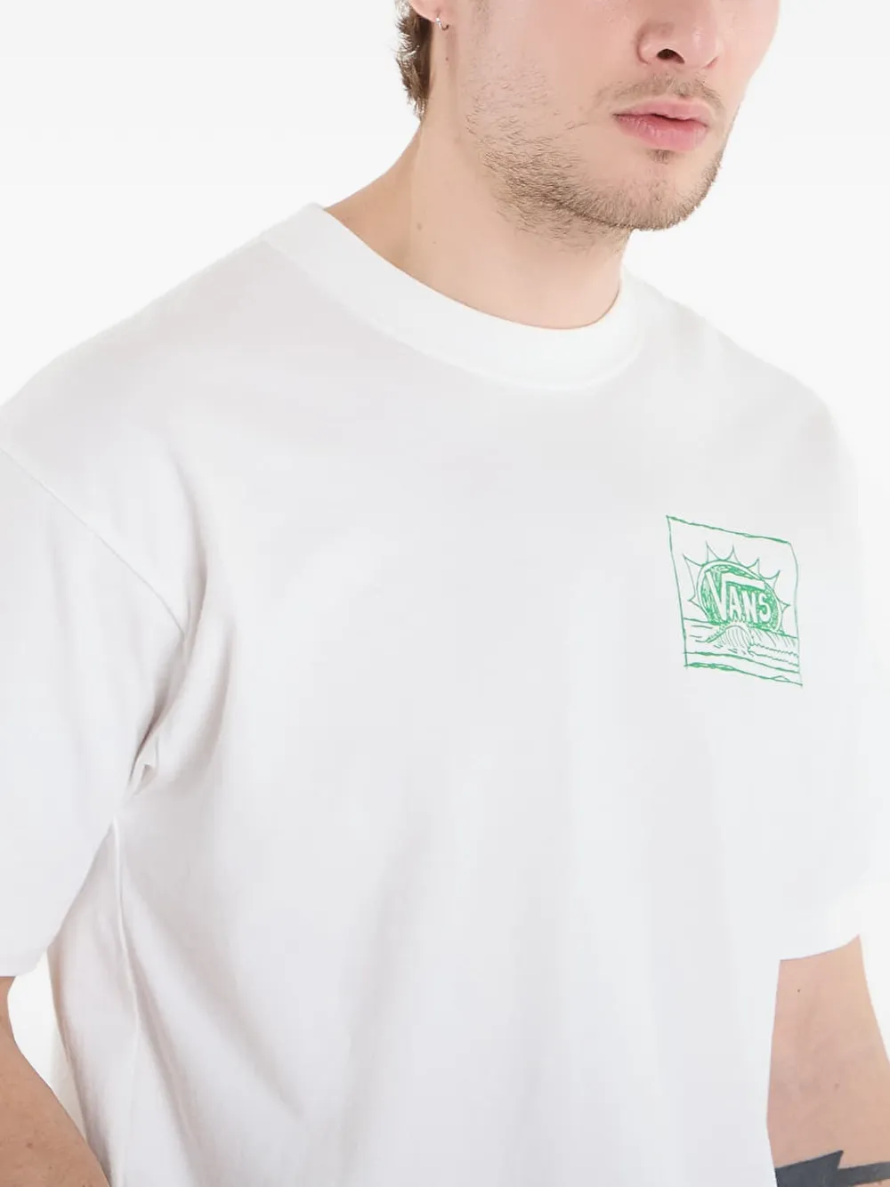 Vans T-shirt met logoprint Wit