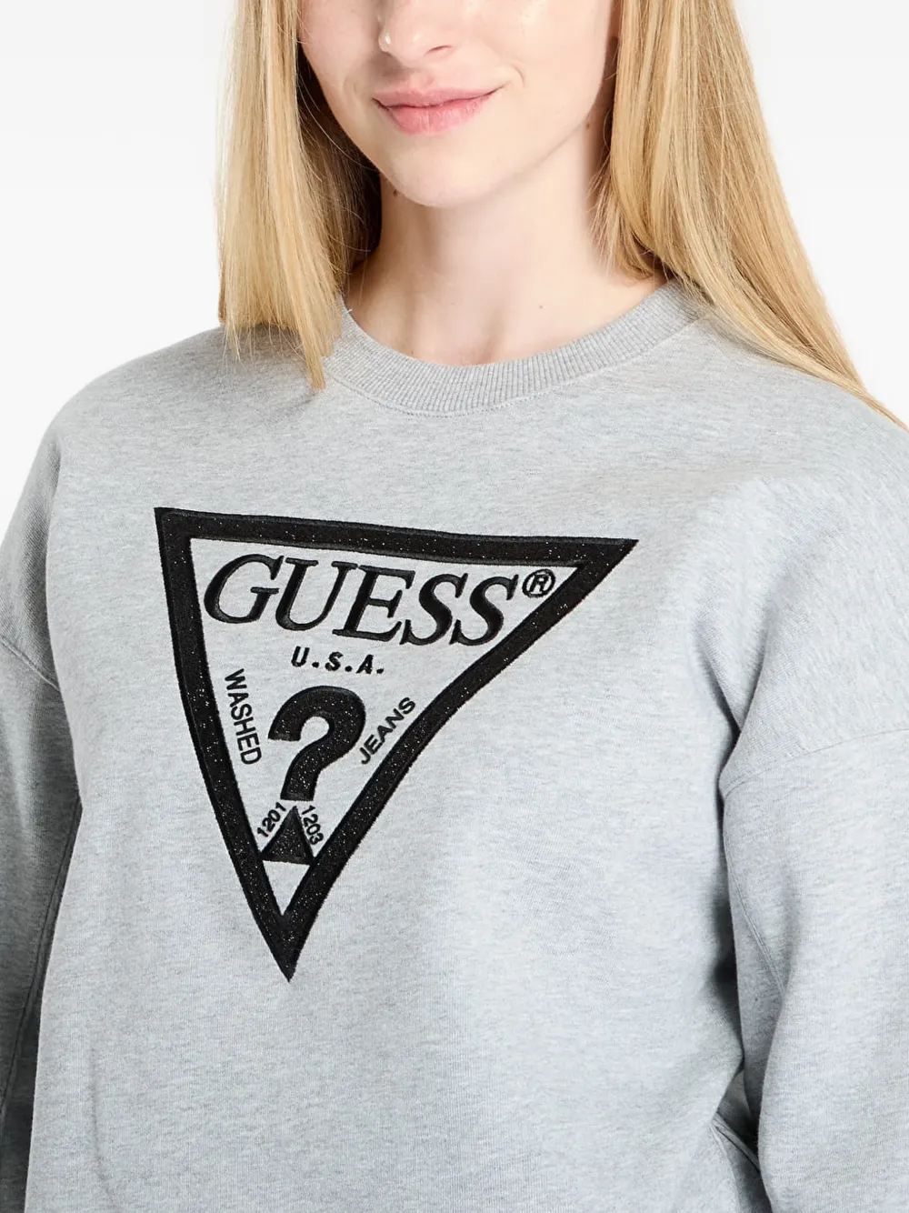 GUESS USA Sweater met logo Grijs