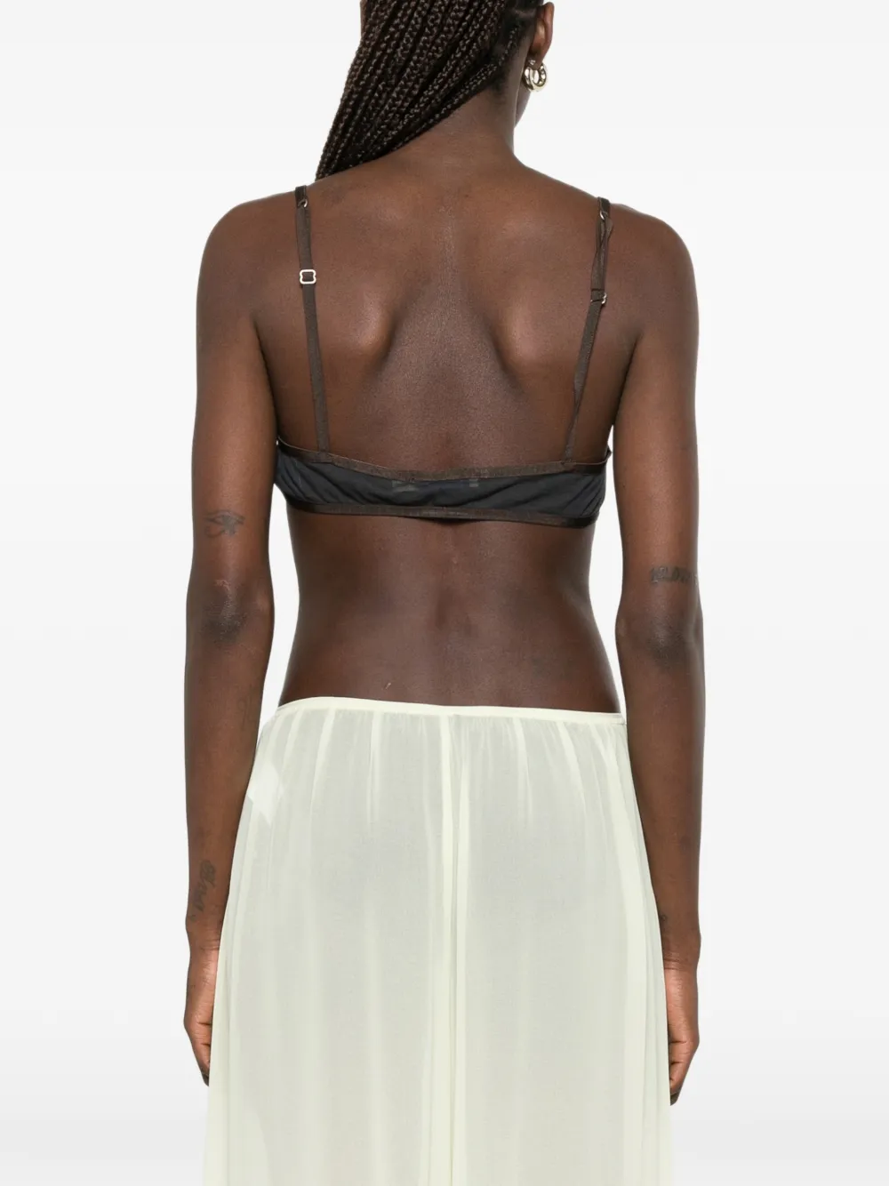 Paloma Wool Esco triangel top met verstelbaar bandje Zwart