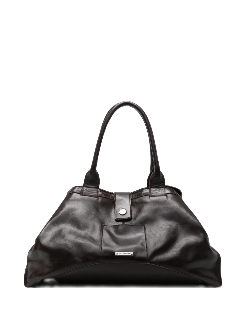 Paloma Wool Big Guida glossy-finish panelled tote bag - Marrone