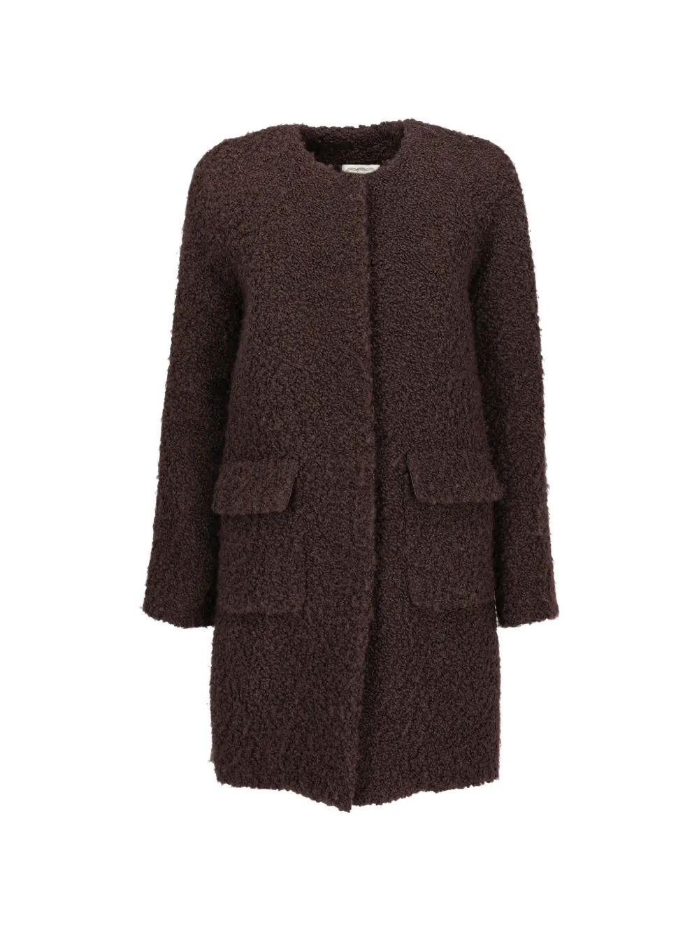 Agnona Vintage shearling coat - Marrone