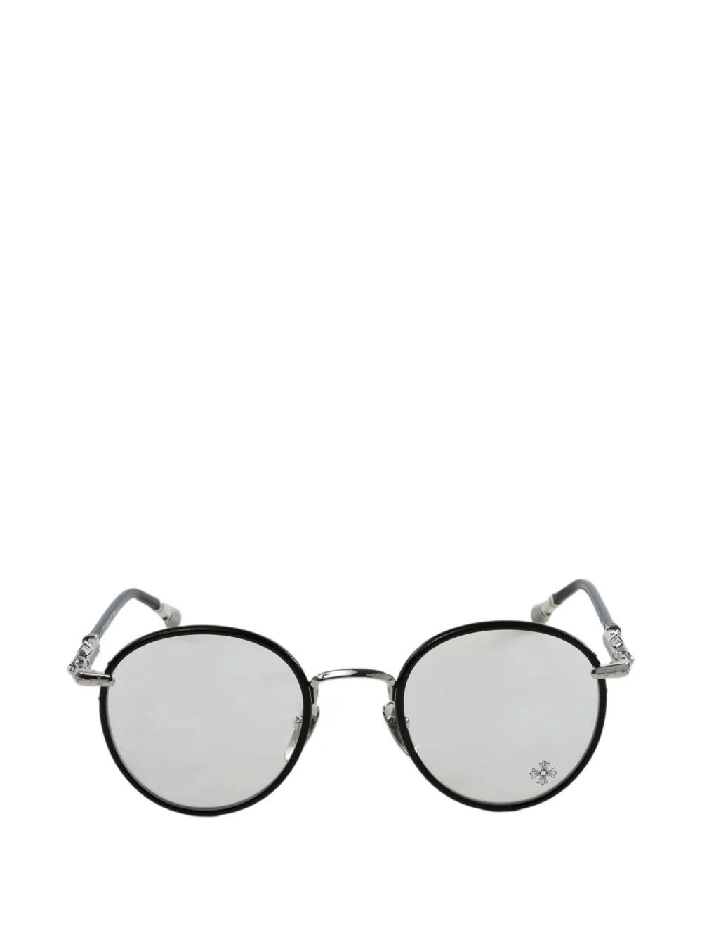 Chrome Hearts Round-frame Glasses In Black