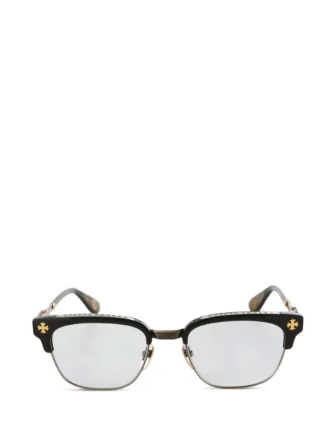 Chrome Hearts browline-frame glasses