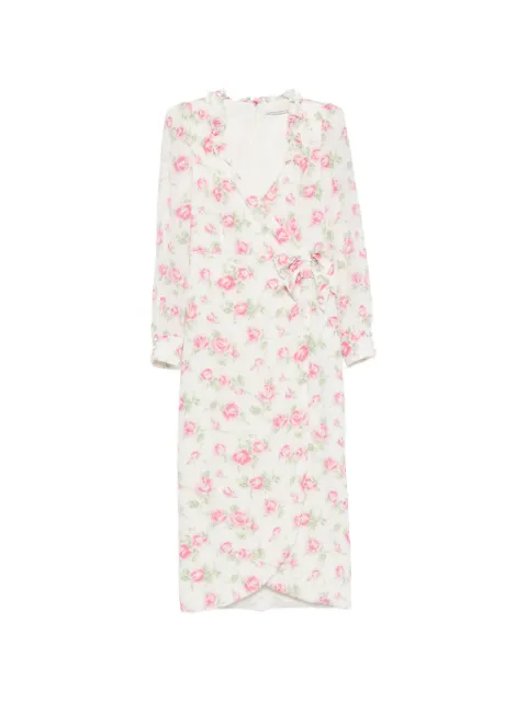 Alessandra Rich floral-print midi dress