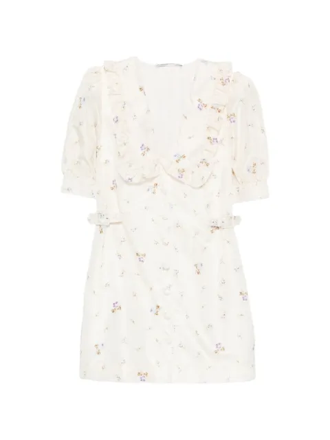 Alessandra Rich floral-print mini dress