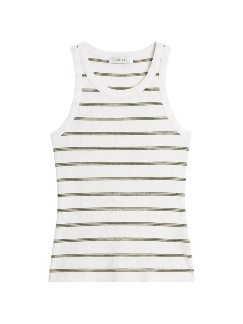 Vince striped ribbed top - Bianco