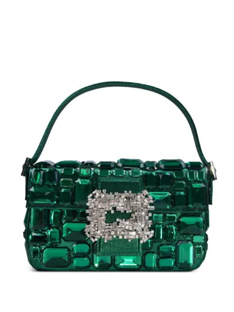 Gedebe stone-embellished buckle tote bag