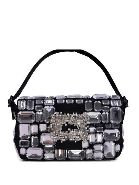 Gedebe stone-embellished buckle tote bag