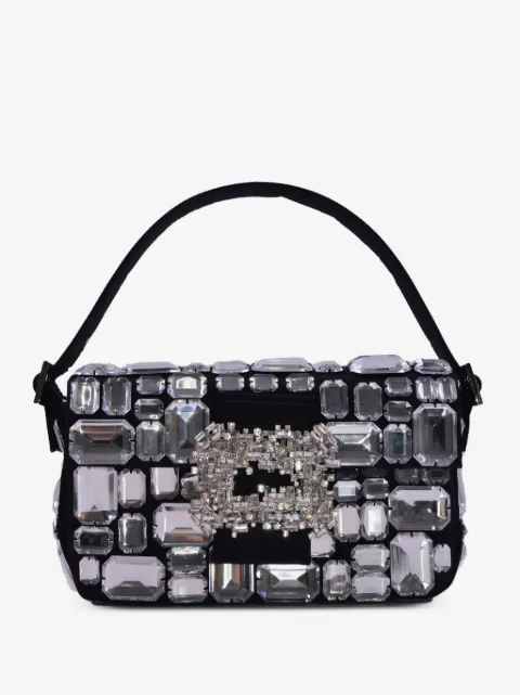 Gedebe stone-embellished buckle tote bag