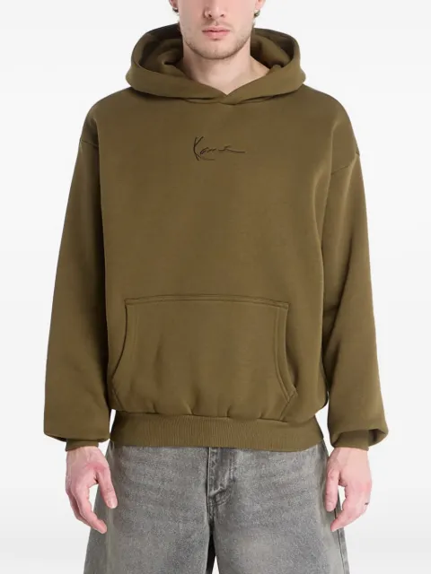 karl kani logo-embroidered hoodie