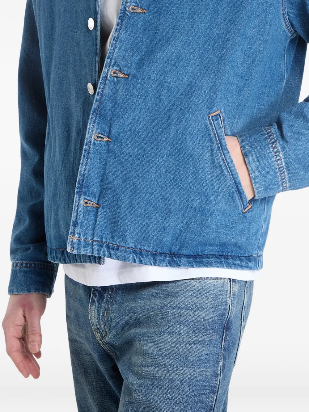 SAMSOE Sarobin denim jack Blauw