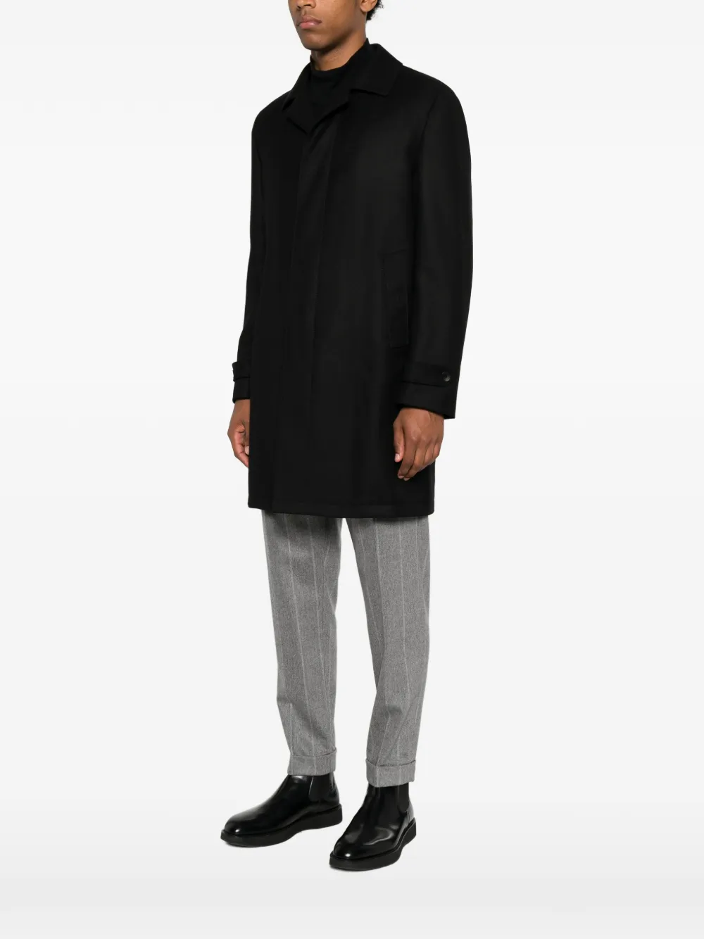 Tagliatore Twill pak met enkele rij knopen Zwart