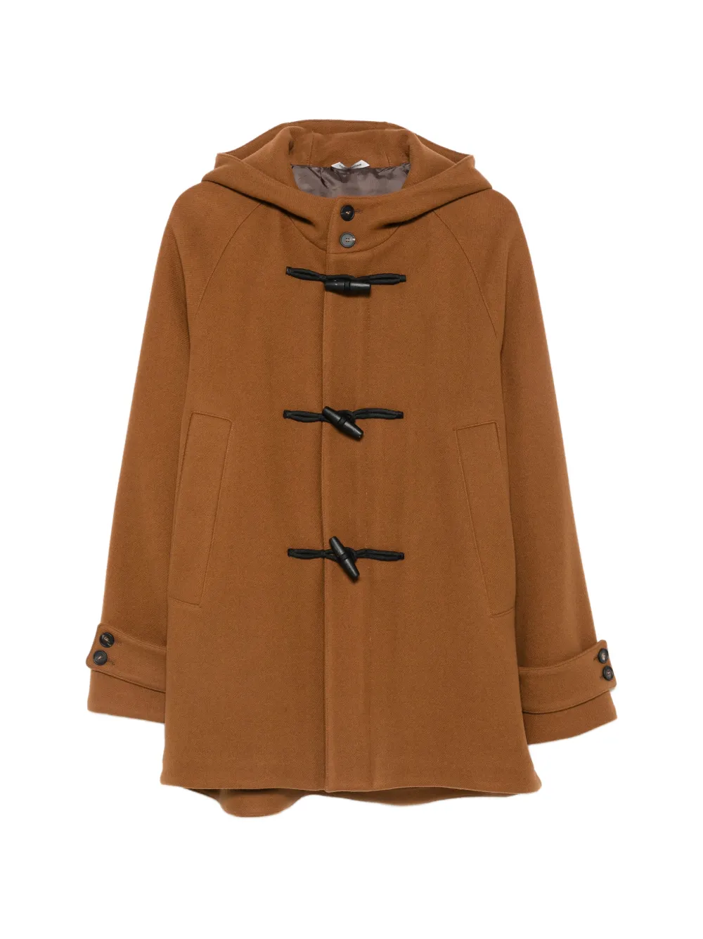 Tagliatore toggle-fastening hooded coat - Marrone