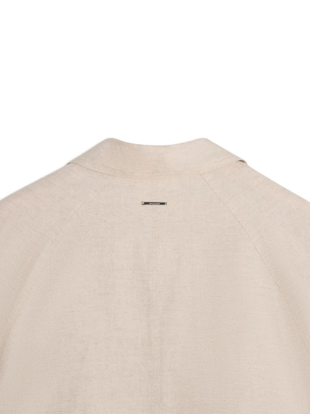 Maison Kitsuné Mini-jurk met zakdetail en korte mouwen Beige