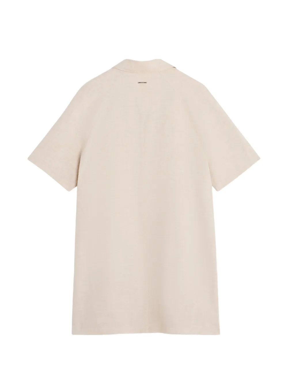 Maison Kitsuné Mini-jurk met zakdetail en korte mouwen Beige
