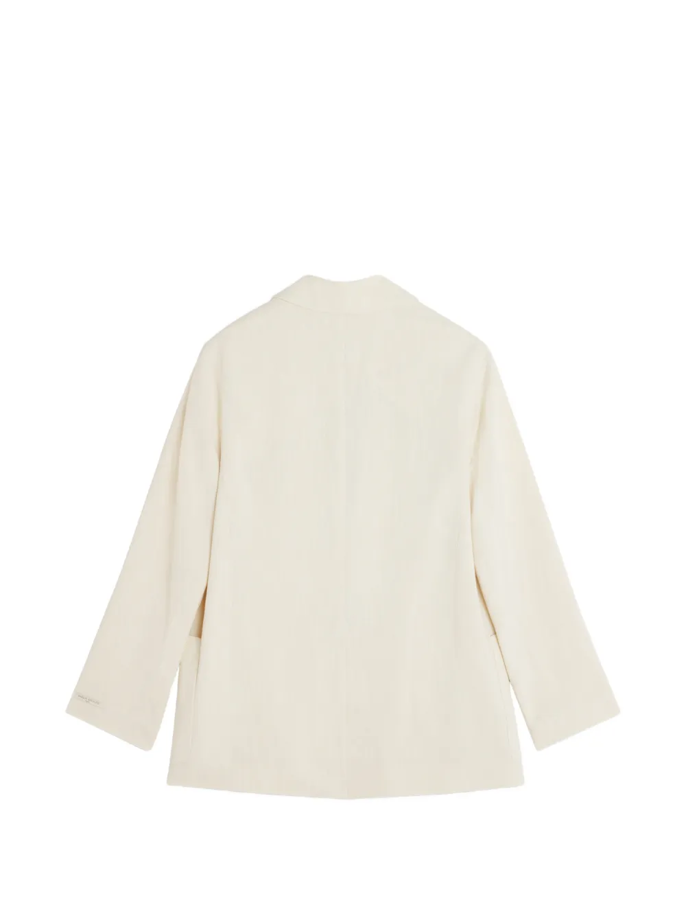 Maison Kitsuné Jack met opgestikte zak en gekerfde revers Beige