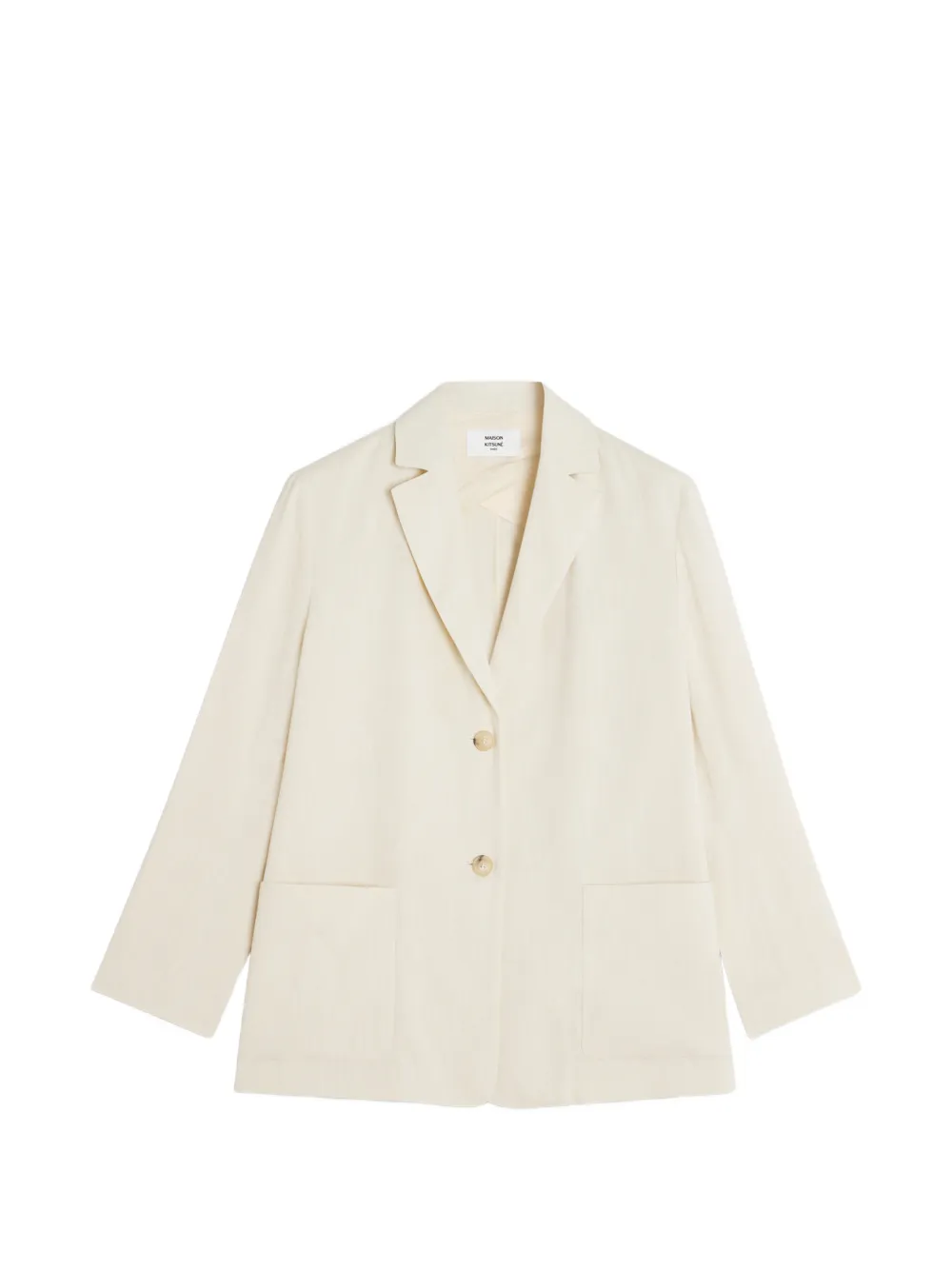 Maison Kitsuné notched-lapel patch-pocket jacket - Nude